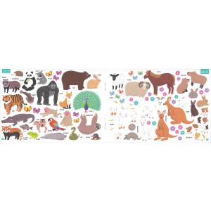「シールブック ワイドシリーズ どうぶつ」シー...の詳細画像2