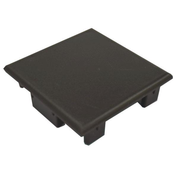 ※アルミ支柱75角用 樹脂キャップ ブラウン 75×75mm リーベオリジナル (何点でも送料800...