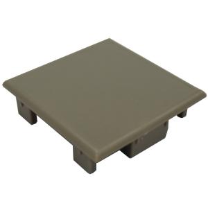 アルミ角柱 木目調 75角L2400mm 厚み1.3mm チーク キャップ1個付