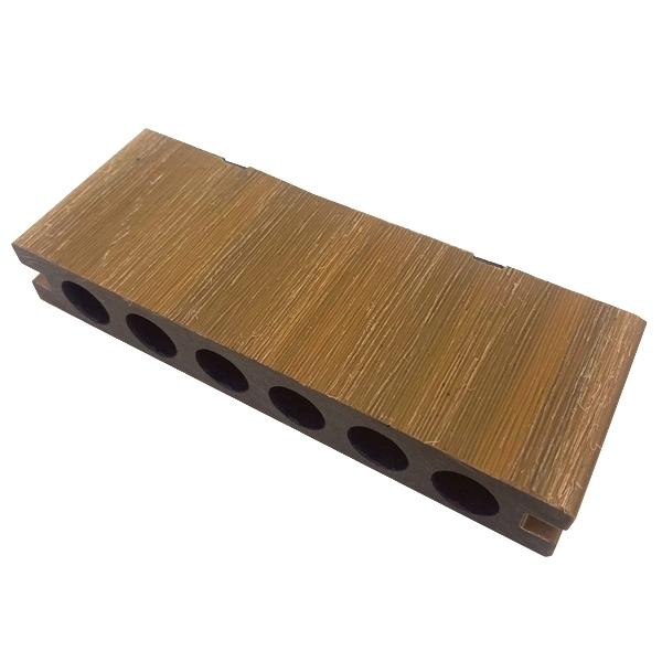 送料無料 ウッドデッキ 人工木材 サンプル プラチナデッキ 23×140×50mm ライトブラウン ...
