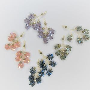 鉱石チャーム 宝石 結晶 ピアス ネックレス ハンドメイド レジン 綺麗