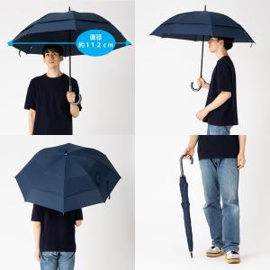 傘 メンズ 長傘 強風対応 65cm×8本骨 ...の詳細画像3