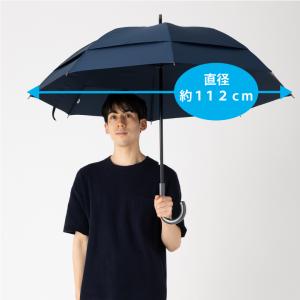 傘 メンズ 長傘 強風対応 65cm×8本骨 ...の詳細画像5