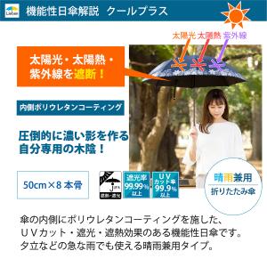 日傘 折りたたみ UV遮熱遮光折傘 晴雨兼用 ...の詳細画像2