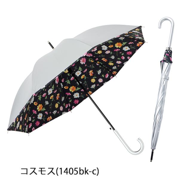 日傘 長傘 レディース 晴雨兼用 UVカット ジャンプ傘 遮熱 花柄 LIEBEN-1405
