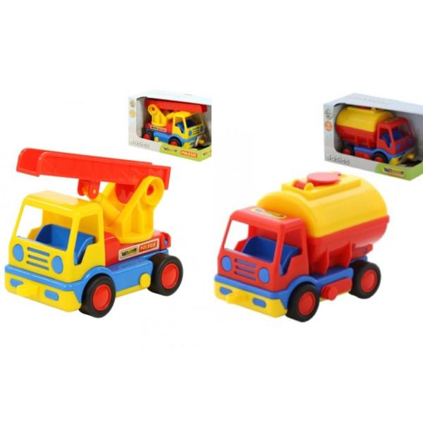 2種セット ポリシエ ヨーロッパ玩具 海外 おもちゃ 働く車 工事現場 消防車 タンカー 誕生日プレ...
