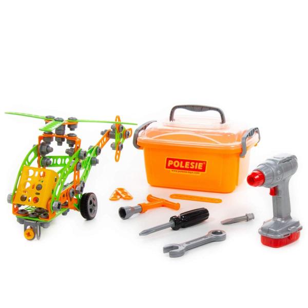 POLESIE ポリシエ 海外 おもちゃ 知育玩具 工具セット 大工 DIY ヘリコプター 誕生日プ...