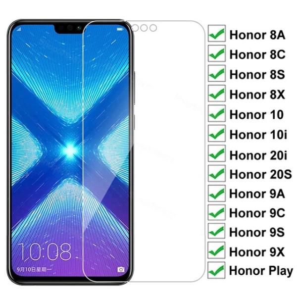 Huawei Honor 8x 8a 9a 9c 9s 9x 10i 20i20s用強化ガラス保護フ...