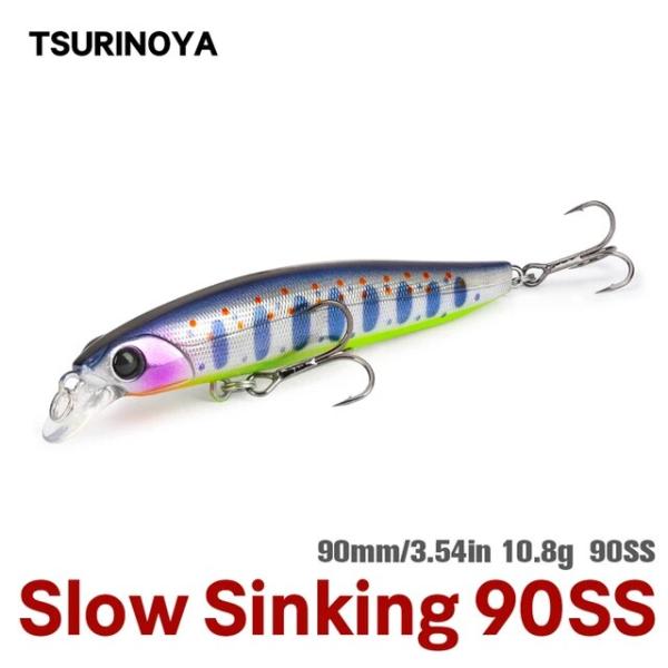 Tsurinoya-スローシンキングフィッシングルアー90ss,人工ハードベイト,90mm,10.8...