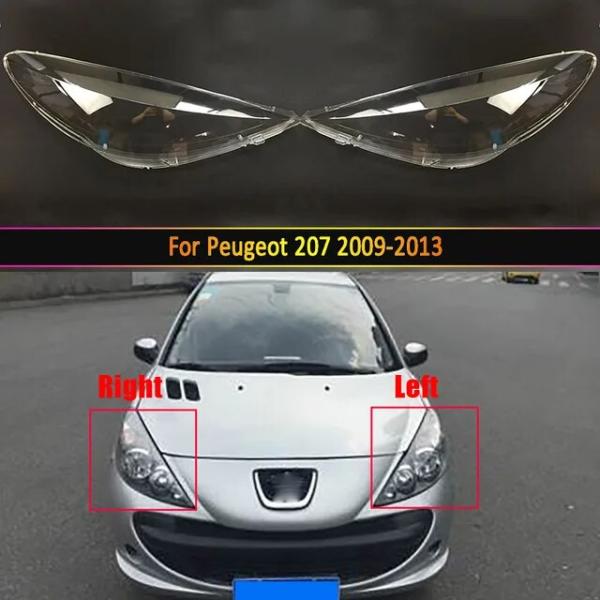 車のヘッドライトレンズのためのプジョー207 2009 2010 2011 2012 2013車のヘ...