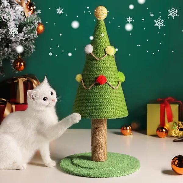 クリスマスツリー猫登山フレームツールサイザル猫難問研削足ペット傷ボード家具クリスマス装飾