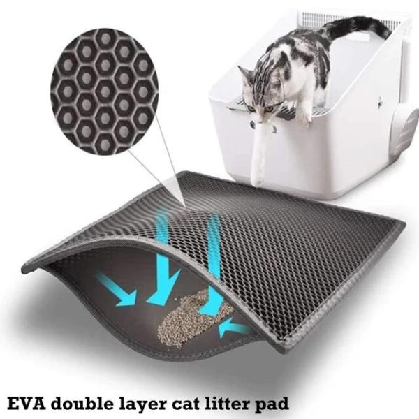 防水ペット猫砂マット二重層ペットトイレマット非スリップ砂猫パッドベッドマットクリーンパッド猫製品