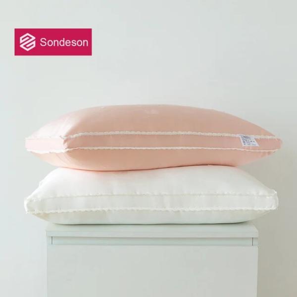 Soneson-女性用の天然シルク枕,首の保護枕,クイーンまたはキングベッド用の3Dスタイルの枕,1...