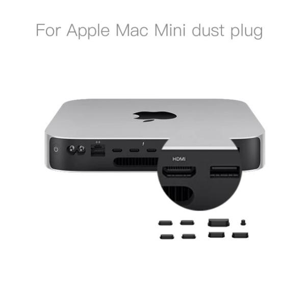 Apple Mac mini 2018-2023用シリコン防塵カバー,マウスキャップ,コンピューター...
