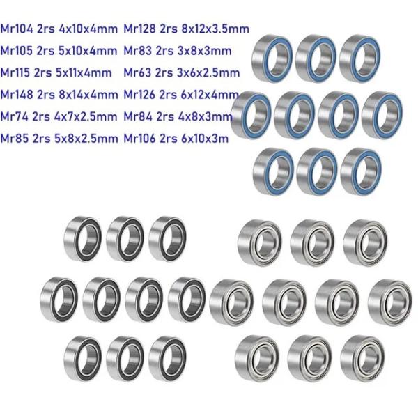10Pcs Bearing MR63 MR74 MR83 MR84 MR85 MR105 MR106...