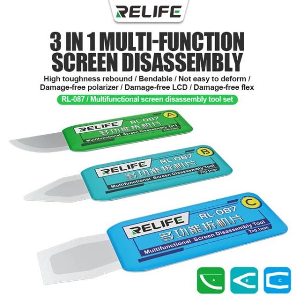 Relife-ハイプラスチック分解セット,3in 1電話修理ツール,液晶画面,開口部,iphone,...