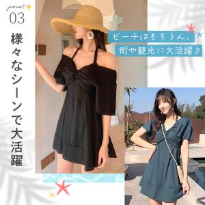 水着 レディース ワンピース おしゃれ 体型カ...の詳細画像5