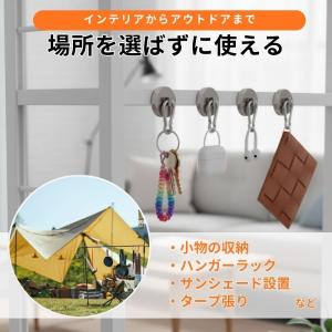マグネット フック 強力 磁石 カラビナ 4個...の詳細画像1
