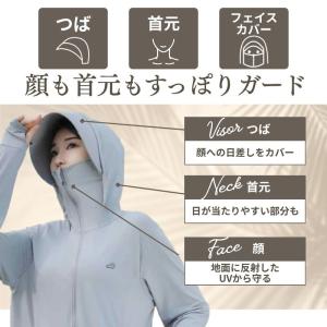 ラッシュガード レディース UVカット パーカ...の詳細画像3