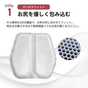 車クッション 腰痛 低反発 カーシートクッショ...の詳細画像2