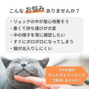 ペット 避難 キャリーバッグ ペットリュック ...の詳細画像1