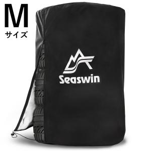 タイヤカバー 4本 屋外 保管 防水 420D 厚手 Mサイズ 幅73×高さ110cm 普通車用 Seaswin タイヤ収納 UVカット 防埃 防雨