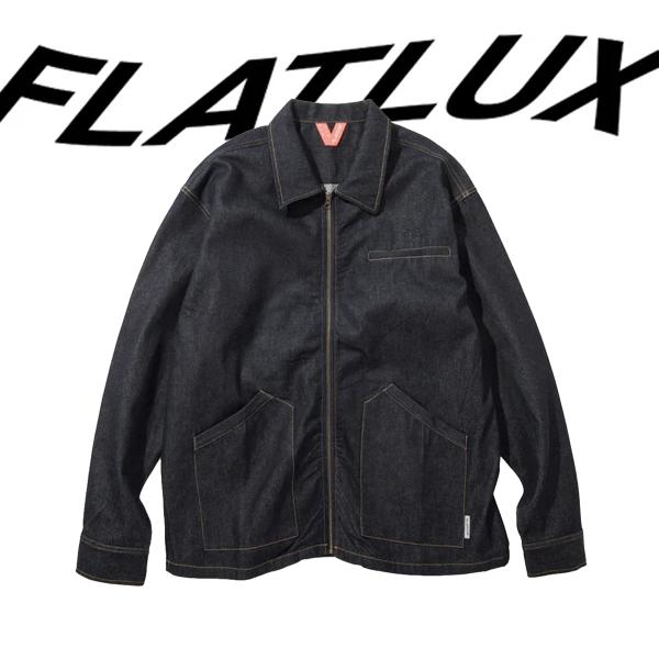 フラットラックス Venti Zip Shirt "denim" Indigo