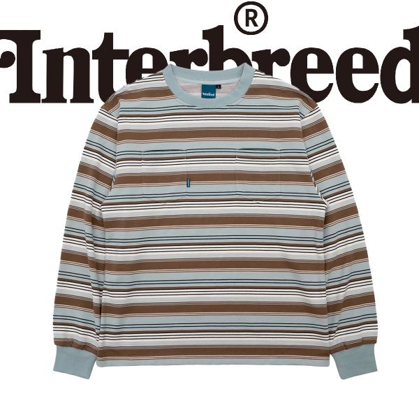 インターブリード ロンT INTERBREED French Terry Striped Tee S...