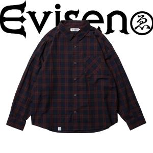 EVISEN Skateboards シャツ エビセン スケートボード Seersucker Plaid L/S Shirt (Red)