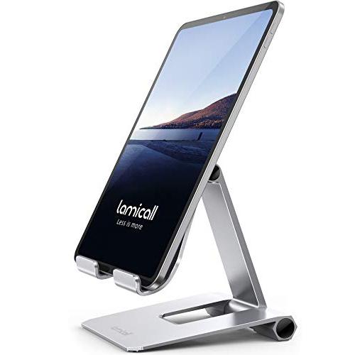Lomicall 折り畳み式 タブレット スマホ 兼用 スタンド ホルダー 角度調整, iPad用 ...