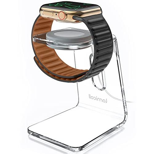 Lamicall アクリル製 Apple Watch 充電器 スタンド：Series 9 8 7 6...