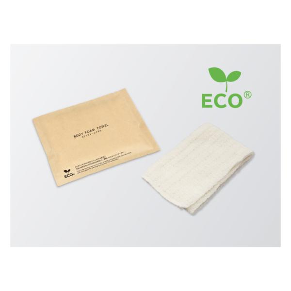 ［紙包装］［エコ］フォレストシリーズ ボディフォームタオル コットン80％ 500個