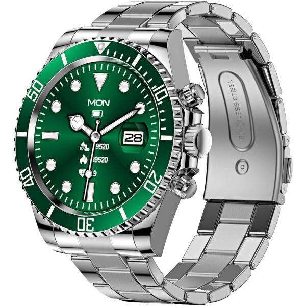 2024最新 スマートウォッチ メンズ スマート腕時計 DIY文字盤変更 Bluetooth通話 H...