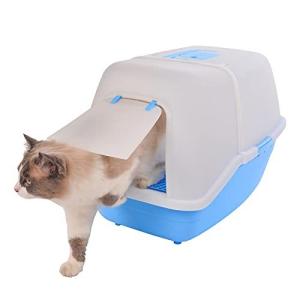 PETJOUET　猫トイレ 大きい ネコ トイレ　猫用トイレ本体　大型　スコップ付き　ドーム型猫トイレ ジャンボ　大