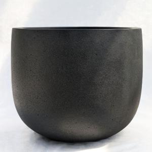 植木鉢 軽量大型 FRP製 プラスター Uポット ブラック（黒）φ90cm×H69cm（30号）【パレット配送・送料お見積り】