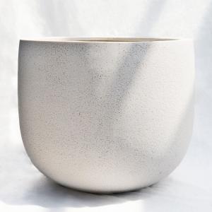 植木鉢 軽量大型 FRP製 プラスター Uポット ホワイト（白）φ90cm×H69cm（30号）【パレット配送・送料お見積り】
