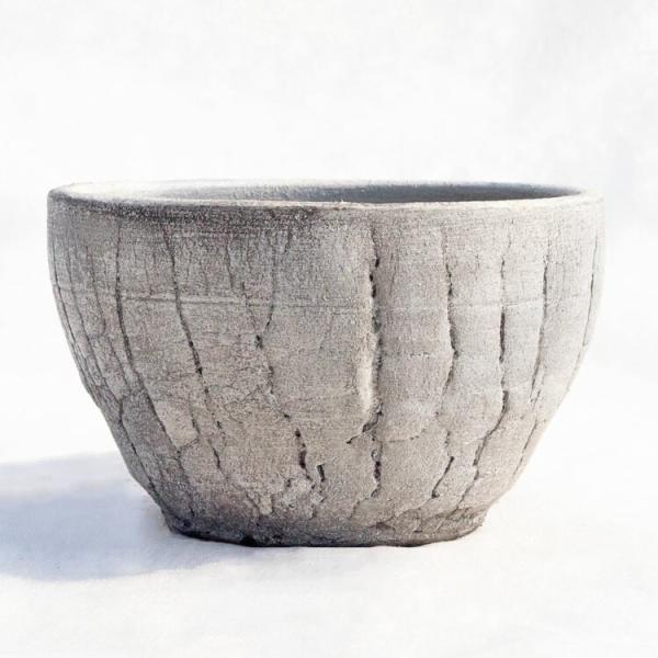 植木鉢 陶器製（ラスティック） ジャヤ シャロー（浅鉢） ホワイト（白） φ22cm×H14cm（7...