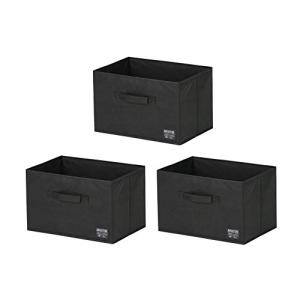武田コーポレーション  ブラック 38×26×24cm デザインストレージBOX 3P K0-24BK3