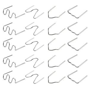 COOLBOTANG 電熱ピン ４種類 400本 プラスチックリペアキット 溶着ピン ヒート リペア キット 溶接ステープル ヒート 電熱ピ