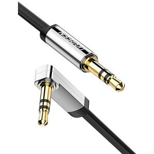 UGREEN オーディオケーブル 3.5mm 片側L型 イヤホンジャック