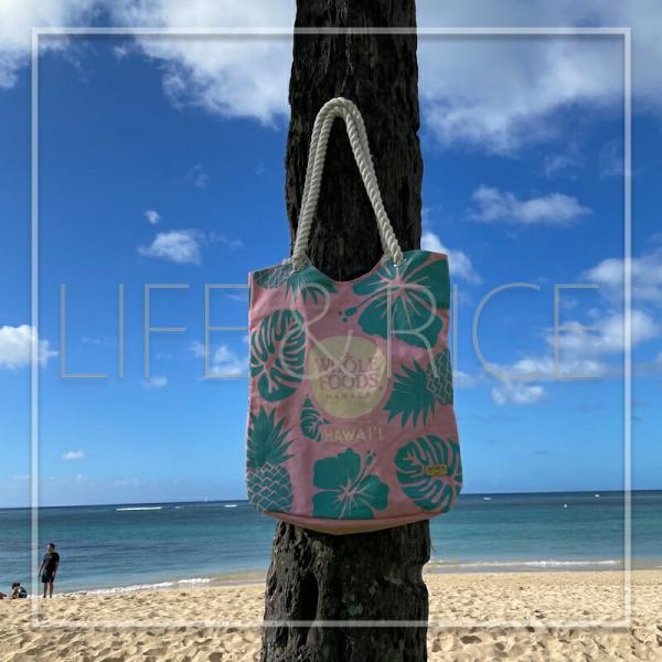 WHOLE FOODS MARKET ホールフーズマーケット ロープトートバッグ ハワイ限定 ハイビ...