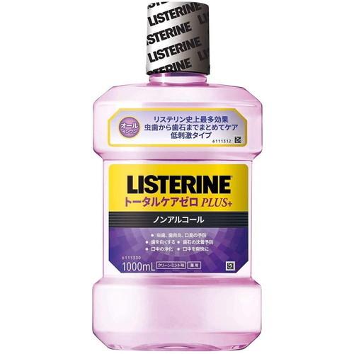 【薬用リステリン トータルケアゼロプラス ノンアルコール クリーンミント味 1000ml 医薬部外品...