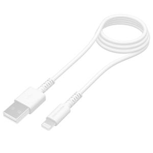 【USB-A to Lightningケーブル 抗菌 1.0m ホワイト TH136L10QW】｜life-navi