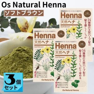 オーズナチュラルヘナ レッドブラウン (80g×3袋) 白髪染め 植物素材
