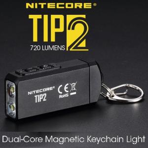 TIP2 ナイトコア NITECORE LED フラッシュライト 720ルーメン USB充電式 小型 強力 ミニ 懐中電灯 防災 防水 キャンプ コンパクト キーライト 日本語説明書付き