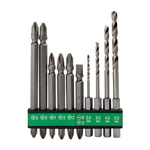 HiKOKI(ハイコーキ) ビット10本セット インパクトドライバー、ドライバードリル用 六角二面幅6.35mm 0040-1000 メーカー純