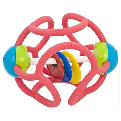 ボリィラトル はじめてボール 歯がためラトル にぎって かじって ひっぱって 安心素材 出産祝い・ギ...