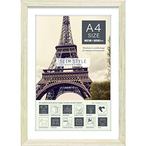 ユーパワー 写真たて・フォトフレーム ナチュラルホワイト フォトサイズ:A4判サイズ(210×297...