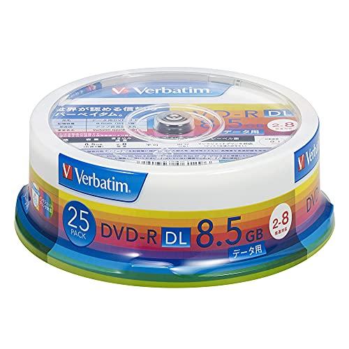 三菱ケミカルメディア Verbatim 1回記録用 DVD-R DL DHR85HP25V1 (片面...