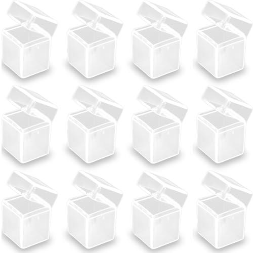 ビーズやDIY用品を収納するための透明プラスチックビーズ収納容器ケース12個（2.5 x 2.4 x...